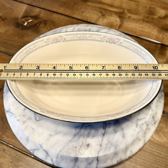 VINTAGE Cosmopolitan Lenox CHARLESTON Oval Vegetable Bowl 9" Fine Bone China - Picture 2 of 6